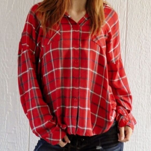 Button Down Plaid Top - Picture 6 of 16